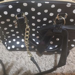 Betsey johnson bag polka-dot bag